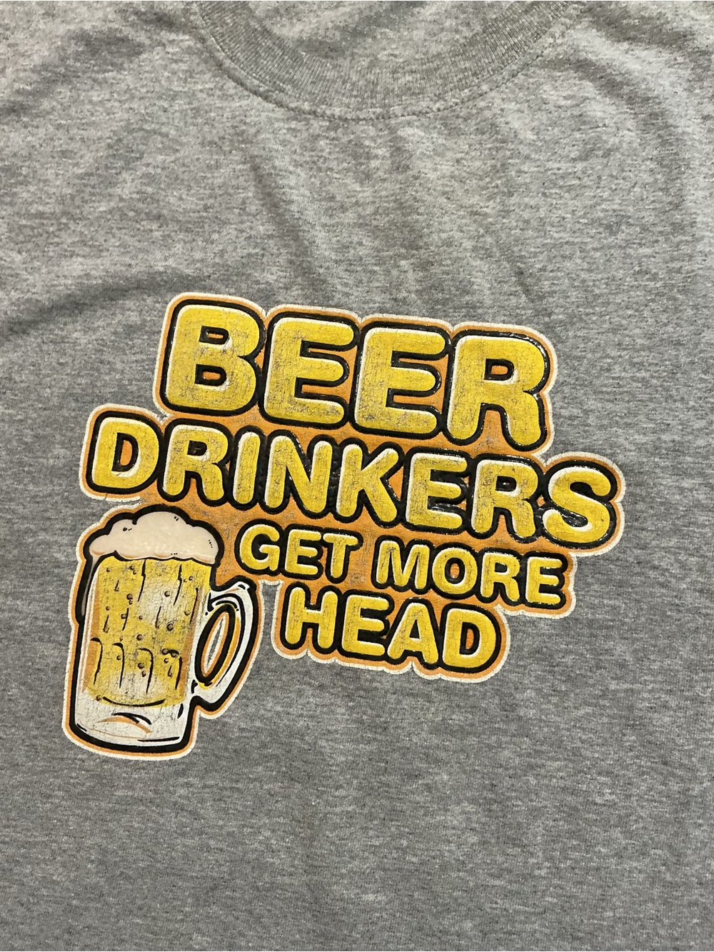 Vintage Y2K Anchor Blue Beer Drinkers Get More Head Comedy Tank Top T-Shirt